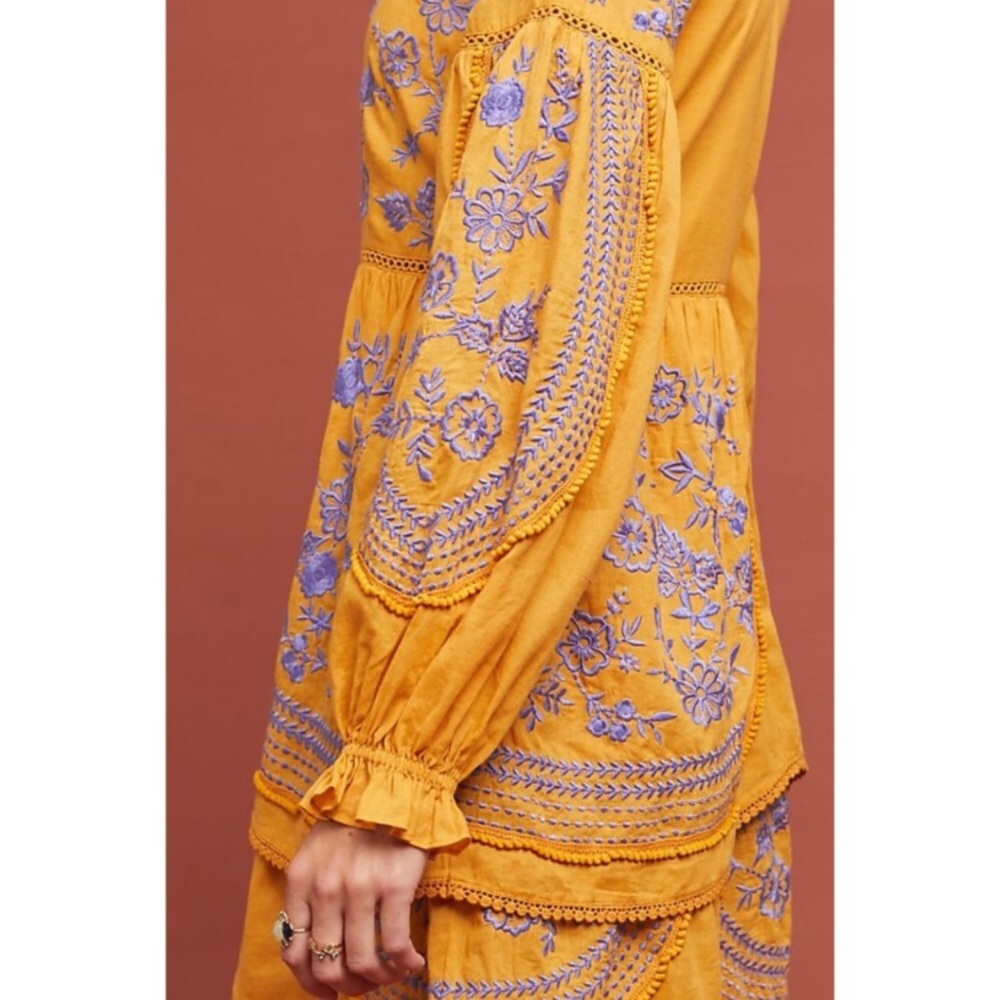 Anthropologie Lissette embroidered tunic dress - Picture 3 of 8